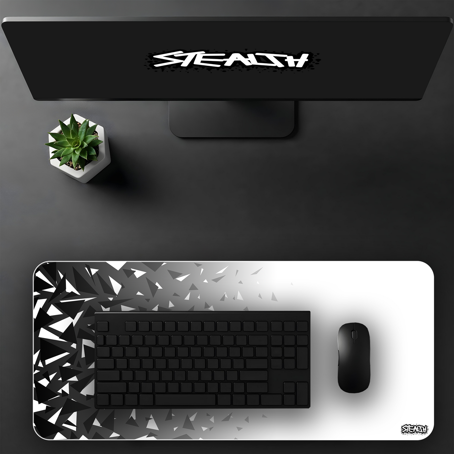 White Shatter ⏐ Gaming Mousepad